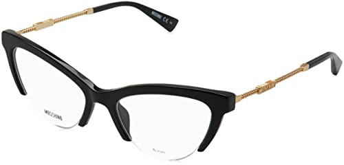 Moschino Damskie okulary przeciwsłoneczne Mos612, czarne, 50, czarny