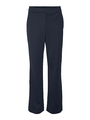 VERO MODA Vmlucca Mr Straight Jersey Pant Noos spodnie damskie, granatowy blezer, (XS) W / 34L