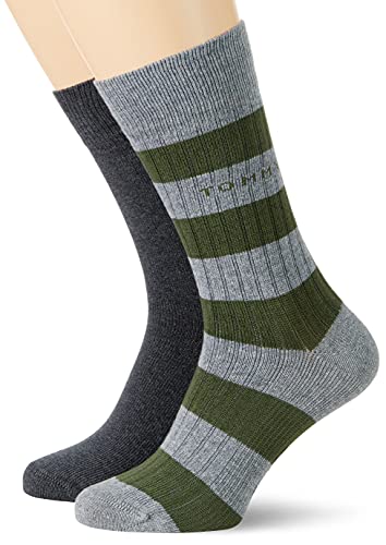 Tommy Hilfiger Skarpety męskie Rib Rugby Classic, Oliwka