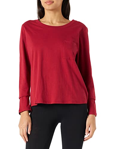 Triumph Women's Mix & Match LSL Top Chest Pocket 02 górna część piżamowa, czerwony melanż, 40