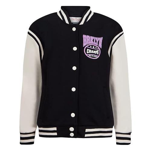 Retour Denim de Luxe Eva Varsity kurtka dziewczęca, czarny, 6