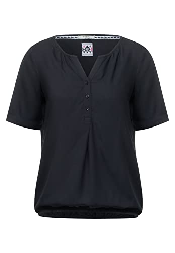 Cecil Damska bluzka z krótkim rękawem, Carbon Grey, S