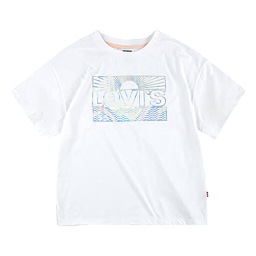 Levi's Kids Koszulka dziewczęca Lvg Oversize, biały, 10 Lata