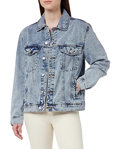 Springfield Damska kurtka dżinsowa oversized Reconder, niebieska (Azul Medio), 36, niebieski (Azul Medio)., S