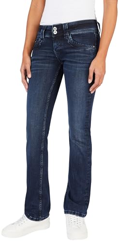 Pepe Jeans Dżinsy damskie generacji, niebieskie (denim-XV7), 30W/34L, Niebieski (Denim-xv7), 30W / 34L