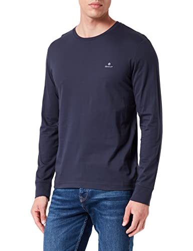 GANT T-shirt męski, niebieski (Evening Blue), S