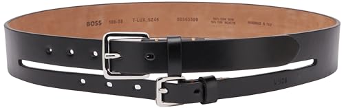BOSS Męski pasek T-Lux_Sz45, czarny 1, 85, czarny (Black1)