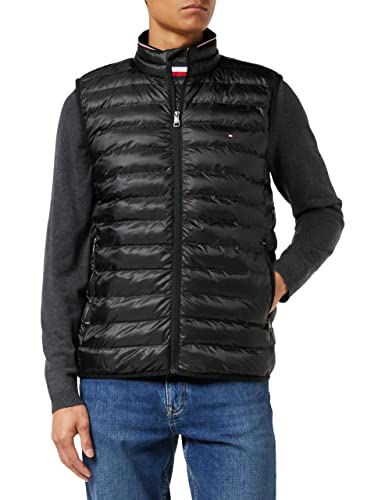 Tommy Hilfiger Męska kurtka z okrągłą kamizelką, Czarny, L