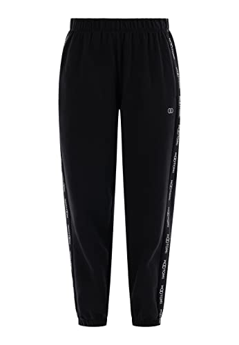 Hootomi Damskie spodnie dresowe, długie spodnie, czarne, XL, czarny, XL