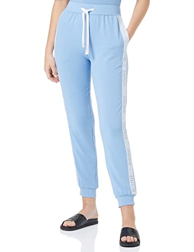 HUGO Damskie spodnie sportowe z logo Loungewear, Light/Pastel Blue451, S