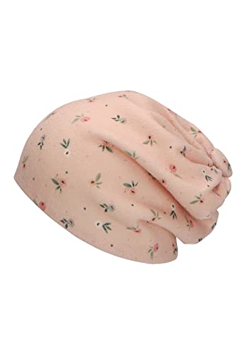 Sterntaler Dziewczęca czapka beanie w kwiatki, różowa, 47