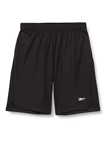 Reebok Męskie szorty z dzianiny, czarne, XL, Nocna czerń, XL