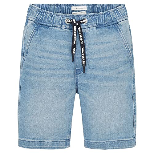TOM TAILOR Chłopięce dziecięce szorty jeansowe, 10119 - Used Mid Stone Blue Denim, 92