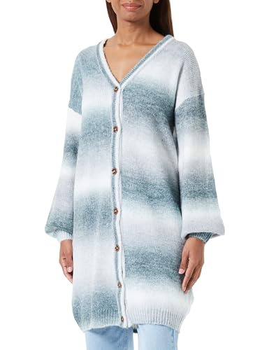 ALARY Damski kardigan z dzianiny 10424757-AL01, czarny, wielokolorowy, XL/XXL, Czarny, wielowarstwowy, XL-XXL