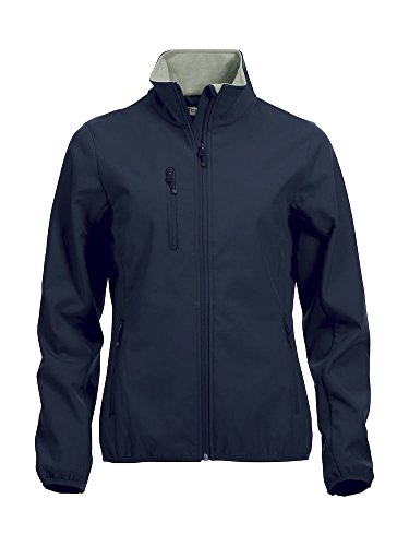 CLIQUE Damska kurtka softshell Basic, Niebieski (ciemnoniebieski), XL