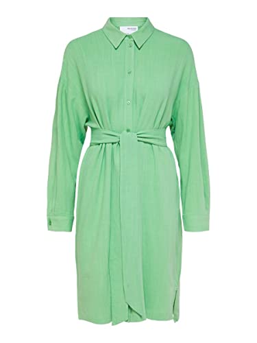 Bestseller A/S Damska koszula Slfviva-Tonia Long Linen Shirt B, Absinthe Green, 42