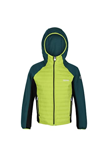 Regatta Kielder Hybrid V Unisex Kielder Hybrid V, Jasne Kiwi/Pacyfiku Zielony/Czarny, 15 jaar