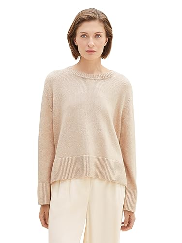 TOM TAILOR Sweter damski, 33962 - Doeskin Melange, L