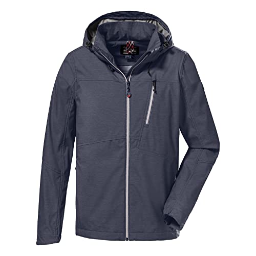 Killtec Męska kurtka softshell z odpinanym kapturem KOS 105 MN SFTSHLL JCKT, granatowa, XXL, 38016-000