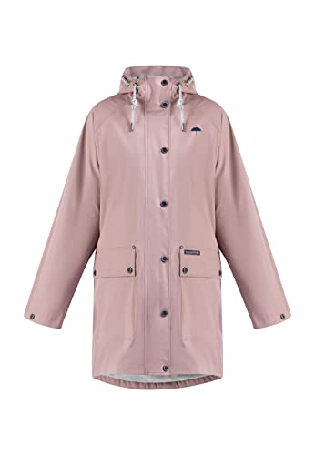 Schmuddelwedda Oversized płaszcz przeciwdeszczowy damski 34323370, W22_brudny róż, XL-XXL
