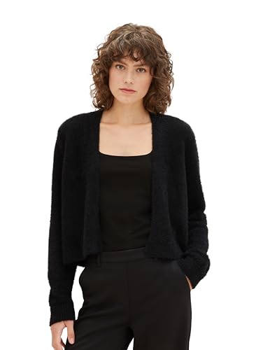 TOM TAILOR Damski kardigan z dzianiny, 14482 – Deep Black, M