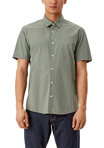 s.Oliver Koszula męska z krótkim rękawem, zielony (Tannengrün), S