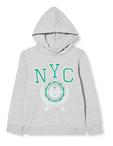 NAME IT Bluza chłopięca Nkmsmallo Ls Loose Sweat Wh Bru, szary melanż, 116