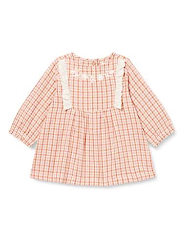 Noppies Baby Girls Dress Nash Long Sleeve Sukienka do gry dla dzieci, Rose Dawn - N026, 62