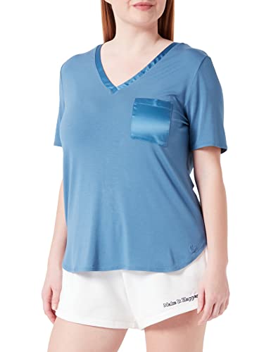 Triumph Damska piżama Climate Aloe Top SSL, LIBERTY BLUE, 42