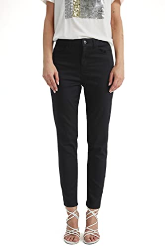 DeFacto Damskie spodnie do biegania z dzianiny na co dzień – standardowy krój, spodnie do joggingu, damskie spodnie do joggingu, dres do joggingu, czarny, 48