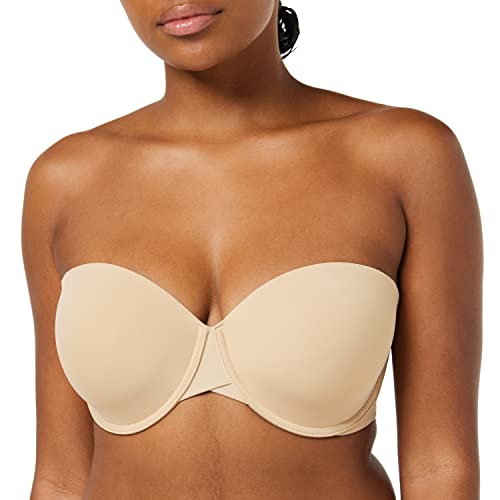 Calvin Klein Damski biustonosz bez ramiączek Lght Lined Strapless z fiszbinami, Bare