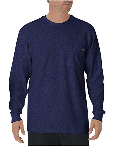 Dickies Męska koszulka z długim rękawem z kieszonką L/S, Głęboki błękit, M