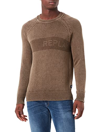 Replay Sweter męski, 569 Light Mud, XXL
