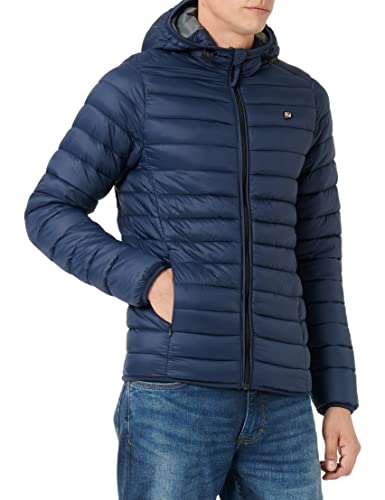 Blend Męska kurtka pikowana Bhromsey Hood, 194024_dress Blues, S