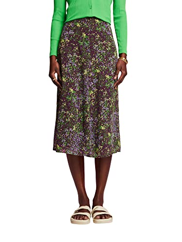edc by ESPRIT Damska 023CC1D305 Spódnica, 504/DARK Purple 5, 36, 504/ciemny fiolet 5, 36