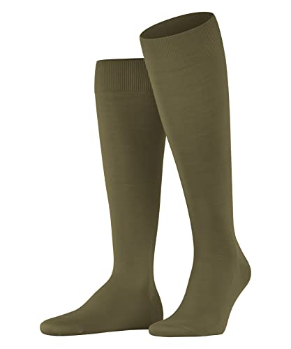 FALKE Mężczyźni Podkolanówki ClimaWool M KH Trwały Lyocell Wełna długie jednokolorowe 1 Para, Beżowy (Laurel 7544), 43-44