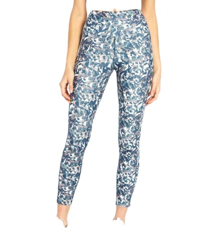 Marika Damskie legginsy z wysokim stanem w kieszeni kostki, kamuflaż, czarnego bzu Ikat, średnie