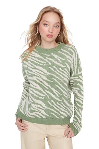 Trendyol Damska bluza TWOAW22KZ0499, miętowa, L, Miętowy, L