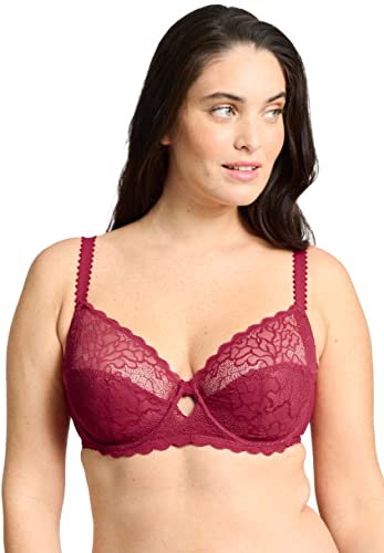 Sans Complexe Damski klasyczny biustonosz z fiszbinami Oceane 70AAG95, Rouge Rumba, 110F