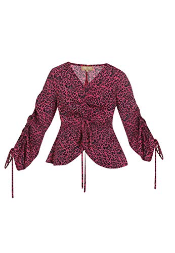 swirlie Bluzka damska 77133959, Neon Pink Leo, XS, Neon Pink Leo, XS