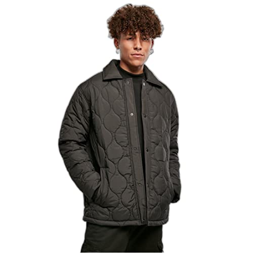 Urban Classics Męska kurtka Quilted Coach, czarny, 3XL
