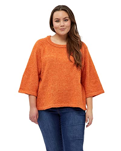Peppercorn Sweter damski, Morelowy melanż pomarańczowy, XXL