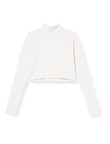 Urban Classics Damska koszulka z długim rękawem Organic Cropped Turtelneck, Whitesand, 5XL