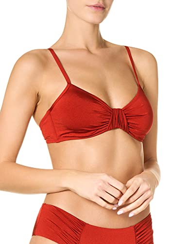 goldenpoint Bikini damski kostium kąpielowy biustonosz z fiszbinami, brązowy, 90B