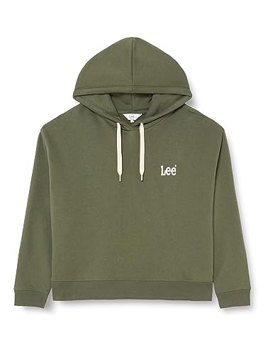 Lee Essential Hoodie damska bluza z kapturem, zielony, M