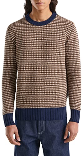 United Colors of Benetton sweter męski, Granatowy 616, M