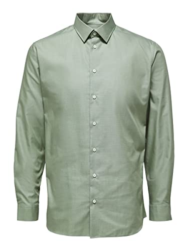 SELECTED HOMME Męska koszula miękka, formalna, Winter Moss, M