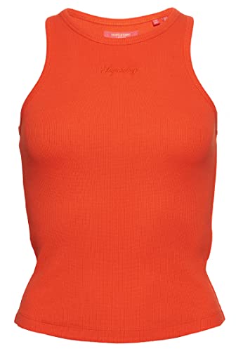 Superdry Code SL Essential Tank Top W6011542A Flare Orange 16 Kobiety, Flare Orange, 42
