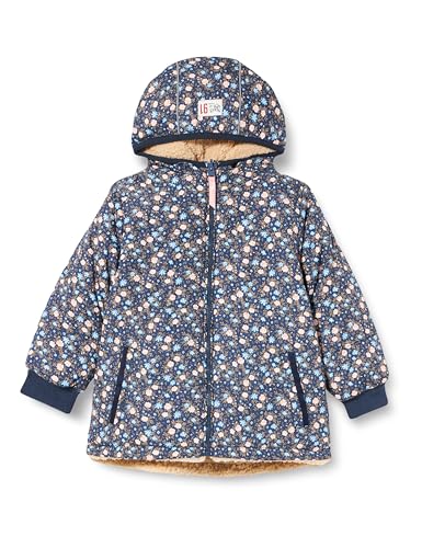 Noppies Kids Dziewczęca kurtka dziewczęca Annamaria Reversible All Over Print kurtka, Black Iris-P554, 134, Black Iris - P554, 134 cm