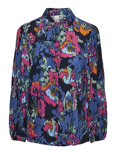 YAS Damska bluzka Yasfima Ls Shirt S. Noos, Garden Topiary/Aop: Blury Print, S